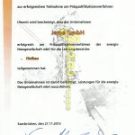 Jeras GmbH Energis Präqualifizierung